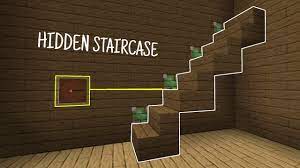 The redstone is perfect for survival and creating a hidden base. Item Frame Hidden Staircase Minecraft Youtube