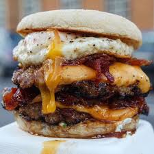 Breakfast Sausage Patties Breakfast Potato Fries And Breakfast Fried Egg Burger Recipes Food Breakfast Burger