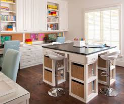 If you're into crafting, quilting, sewing or some other creative hobby, it's really nice to have a dedicated space for those pursuits.working at the kitchen table isn't so pleasant. Craft Room Island Some Considerations When Building Your Own Craft Room Craft Room Design Craft Room Furniture Craft Room Tables
