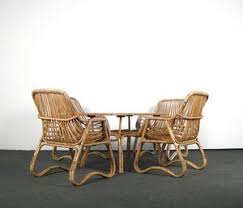 Check spelling or type a new query. Lot Art Bamboo Rattan Lounge Suite Set Easy Chairs Coffee Table Der 1960 70er Jahre 5
