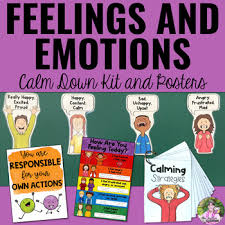 Feelings And Emotions Cool Down Kit Posters And Feelings Chart