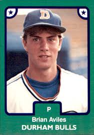 1984 Durham Bulls TCMA #25 Brian Aviles Suffern New York NY