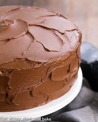 Chocolate cake with cream filling spicy southern kitchen. Chocolate Layer Cake With Ganache That Skinny Chick Can Bake