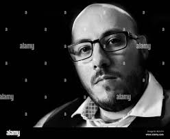 Bald head and beard Black and White Stock Photos & Images