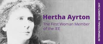 Famous hertha marks ayrton quotes 1) an error that ascribes to a man what was actually the work of a woman has more lives than a cat. International Women S Day Hertha Ayrton The First Female Member Of The Iet Tester Blog
