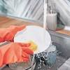 Kitchen counter cleaner with bleach. 1