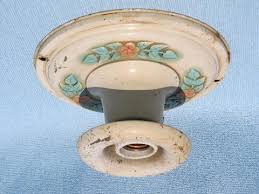 Vintage 1914 Electric Light Fixtures Old Architectural Hardware