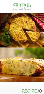 Leek And Potato Frittata With Parmesan And Ricotta Cheese Fritata Recipe Fritatta Recipe Recipes