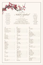 Chinese Wedding Seating Chart Asian Wedding Seating Chart