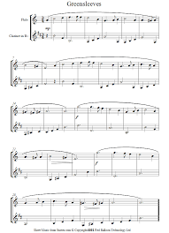 The romanesca originated in spain and is composed of a sequence of four chords with a simple, repeating bass. Flute Clarinet Duet Greensleeves Sheet Music 8notes Com Sheet Music Viola Music Flute Sheet Music