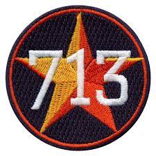 Houston Texas 713 Orange Star Logo Embroidered Iron On Patch | eBay