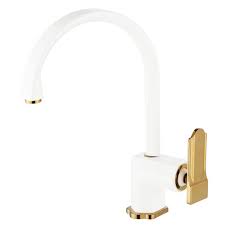 It has a rating of 4.8 with 49 reviews. Sanlingo Modern Kitchen Sink Single Lever Water Tap Mixer White Gold Ceres Webshop