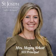 ✈️💙 May 1 is National Principal Appreciation Day. In honor of St. Joseph  High School's principal, Mrs. Megan Schott, STJ faculty members shared some  of the wonderful qualities Mrs. Schott exemplifies every