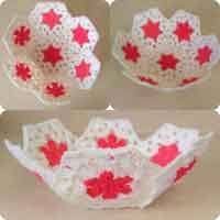 Add a bit of water to the first bowl and set the flower at an angle to rest in the water. Over 75 Free Crocheted Baskets Patterns At Allcrafts Net