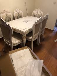 Dining table and 4 chairs. Imported Dining Table 6 Chairs 2 Kelly Used Households Facebook