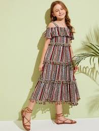 Girls Dresses Shop Girls Dresses Online Shein Uk Kids Frocks Design Kids Summer Dresses Dresses Kids Girl