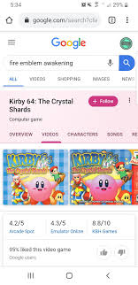 In kirby super star, the player takes the role of pink kirby who can float around the screen and inhale blocks and monsters alike then spit them out. Huh Huh Fireemblem