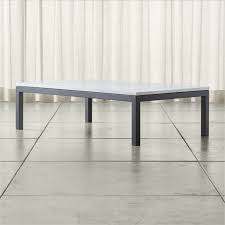 Parsons White Marble Top Dark Steel Base 60x36 Large Rectangular Coffee Table Coffee Table Crate Barrel Steel Coffee Table Coffee Table Grey