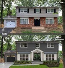 21 Painted Houses To Inspire You In 2021 Brick Batten In 2021 Brick Exterior House Exterior House Remodel Painted Brick House