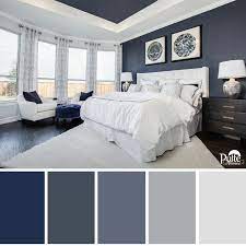 This Bedroom Design Has The Right Idea The Rich Blue Color Palette And Decor Create A Dreamy Space T Guest Bedroom Colors Master Bedroom Colors Bedroom Design