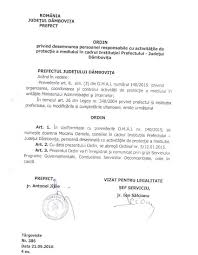 765 din 06.10.2016 cu privire la modificarea anexei la ordinul ministerului sănătăţii nr. Alte Comisii È™i Comitete InstituÈ›ia Prefectului