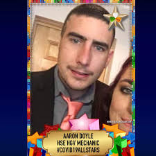 This is Aaron Doyle #Covid19AllStar from Arklow who is playing a blinder as  a frontline worker. He's a HGV Mechanic so he's keeping trucks