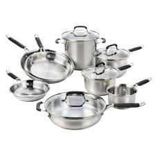 Calphalon Kitchen Essentials 12 Piece Stainless Steel Cookware Set 016853038435 Cookware Set Stainless Steel Stainless Steel Cookware Cookware Set