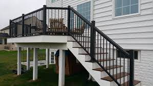 12x14 Trex Select Deck W Black Aluminum Handrail Aluminum Railing Deck Aluminum Railing Backyard Patio