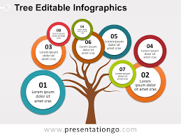 bubbles tree powerpoint diagram presentationgo com