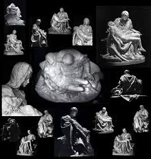 Resultado de imagen de detalles de la piedad de miguel angel