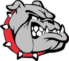Black And White Bulldog Clipart 5in X 4 5in Red Collared Bulldog Sticker Stickertalk Bulldog Drawing Bulldog Mascot Blue Bulldog