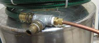 Roll the copper tubing straight on the floor/ground start wrapping the copper wire around the tube. Diy Counterflow Wort Chiller Craft Beer Brewing