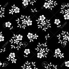 Simple flower pattern black and white. Vector Illustration Of Simple White Flowers On Black Background Royalty Free Cliparts Vectors And Stock Illustration Image 93920190