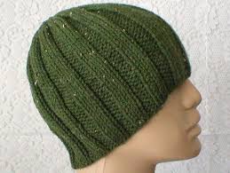 Mens Womens Olive Green Beanie Hat Unisex Army Green Beanie Etsy Knitted Hats Beanie Hats Hats