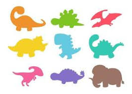 Download Blank Baby Dinosaur Silhouette Set 2298944 Vector Art At Vecteezy