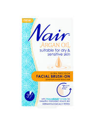 Then, check a small spot to see if the hair is gone. Nair Argan Oil Ultra Precision Facial Brush On Sensitive Hair Remover 50ml Doorstep Pharmacy