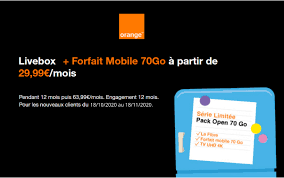 Résilier le forfait orange open. Offre Open Orange Box Et Forfait Mobile 70 Go A 29 99 Mois