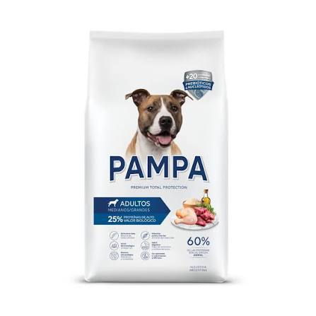 PAMPA PERROS ADUL RAZAS MED/GRANDES x 3 Kg