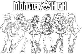 Monster high cartoon coloring pages. Monster High Coloring Pages Printable Pdf Monster High Baby Free Coloring Library