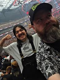 Dirty Dom you are out here, get in the ring already #wrestlemania