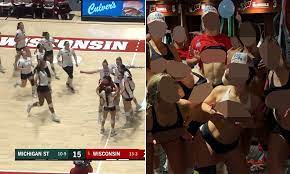Wisconsin volley ball team.leaks