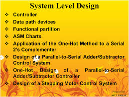 1 System Level Design