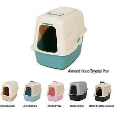 Petmate Covered Cat Litter Box With Microban Large Tan Walmart Com Cat Litter Box Pet Mat Cat Litter