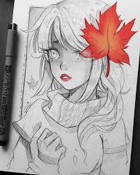 Anime is an animation style which started in japan and becomes very popular in game industry. 1 Maple By Larienne Deviantart Com On Deviantart Anime Drawings Sketches Cute Drawings Art