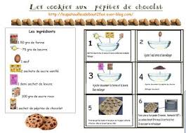 Recette Des Cookies Jpg Recette Cookies Illustree Recette Illustree Recette Maternelle