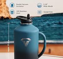 Large Capacity Water Jug Topre 128 Oz Stainless Steel Water Bottle - One  Gallon Insulated Jug With Handle 128oz Water Jug