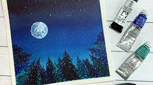 What's the best way to paint with watercolor paper? How To Paint A Watercolor Galaxy Forest Night Sky Silhouette