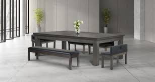 All is made from solid acacia wood. Baylor Pool Table Dining Collection