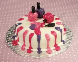 Nail Art Cake Gateau Vernis A Ongles En Video Recette Idee Gateau Gateau Maquillage Gateaux D Art
