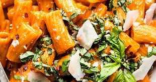 Creamy Roasted Red Pepper Rigatoni Pasta Recipe Stuffed Peppers Pasta Pasta Dishes
